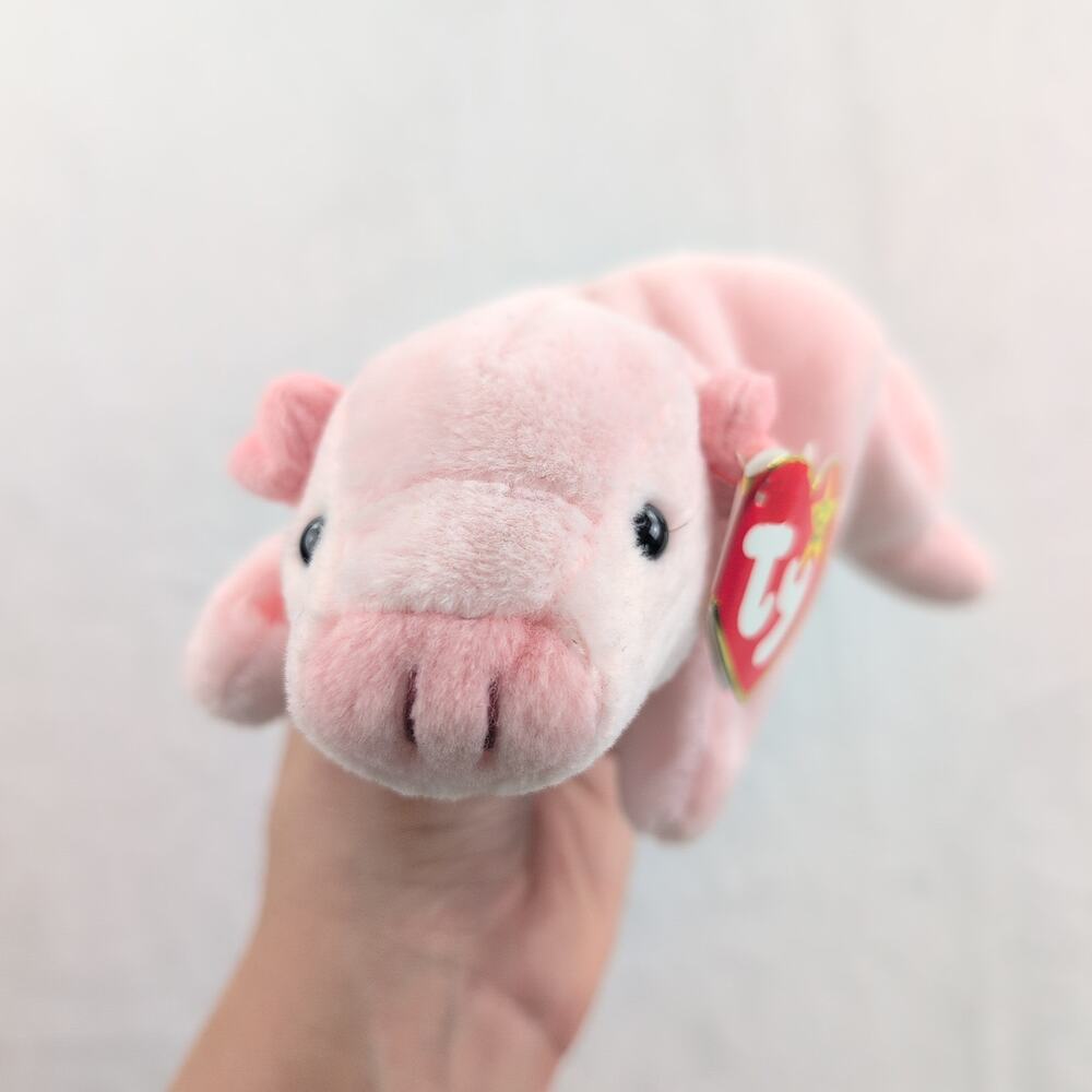 1993 Ty Beanie Babies "Squealer" The Pig With Tag